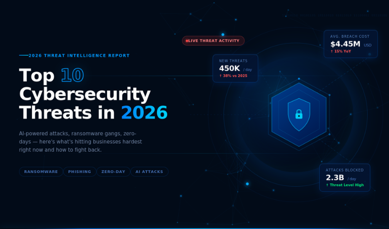 Top 10 Cybersecurity Threats Businesses Face in 2026